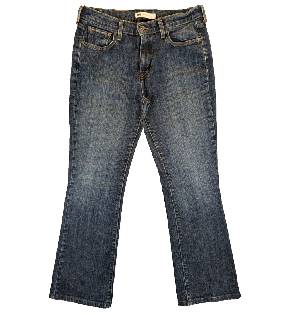 Levi's 515 Jeans Womens 10M Blue Bootcut Mid-Rise Flared Medium Wash Cotton